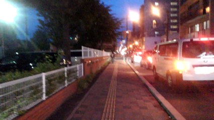 JR白石駅前商店街 ローソン～ニュー白石０番地まで(夜)