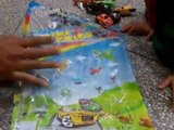 Ryans and his parents Play with toys cars, motorcycle & helicopter collection and imagination