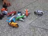 Ryans Play 12 toys cars, motorcycle & helicopter collect