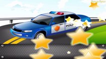 Coche coches Niños para Niños Policía rompecabezas niños pequeños transporte vídeos |