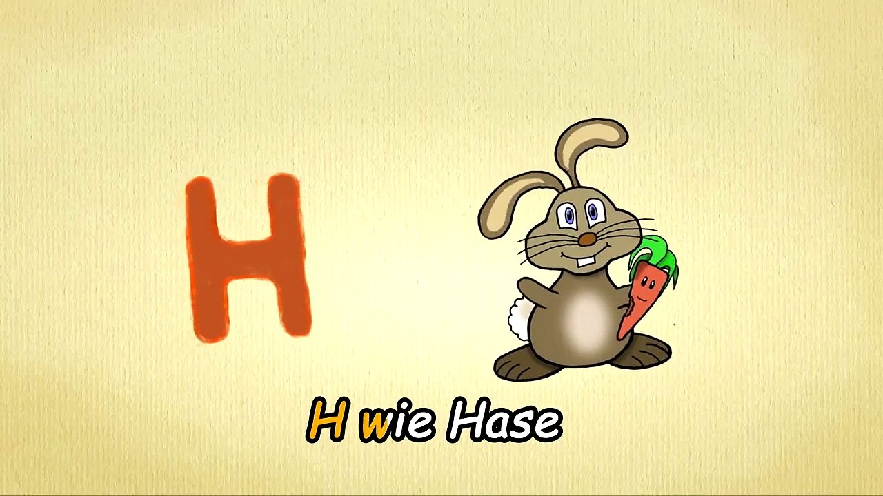 Buchstaben lernen deutsch - DAS H-LIED - ABC Lied - Der