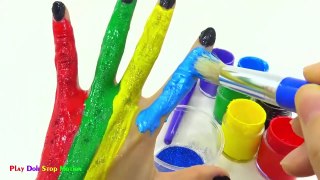 Learn Colors for Children Body Paint Finger Family S