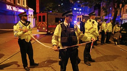 Van strikes crowd outside mosque in London