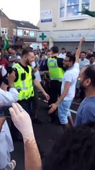 Police guy dancing with Pakistani fans in london