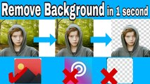 How to remove background of photo/image/picture perfectly without pics art.
