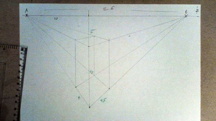 How to draw - bar stool - Two point perspective