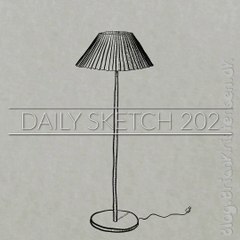 How to draw geometric correct plisse lampshade