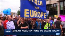 i24NEWS DESK | Brexit negotiations to begin today | Monday, June 19th 2017