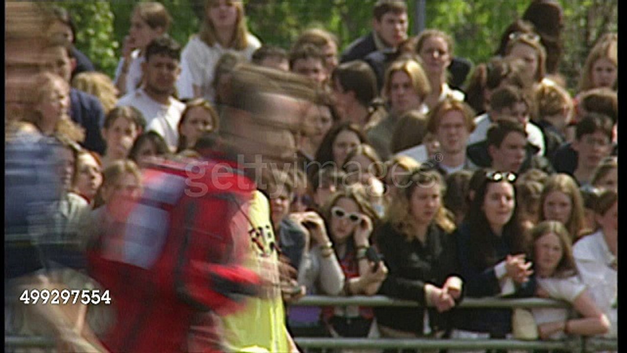 Damon Albarn, Liam Gallagher and Robbie Williams playing in Soccer Six