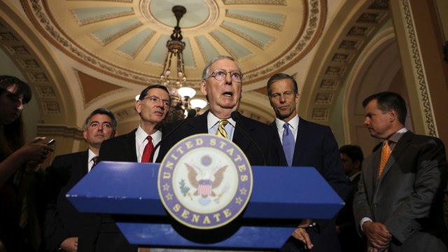 Senate Republicans debate health-care reform in secrecy, flipping the script on Democrats