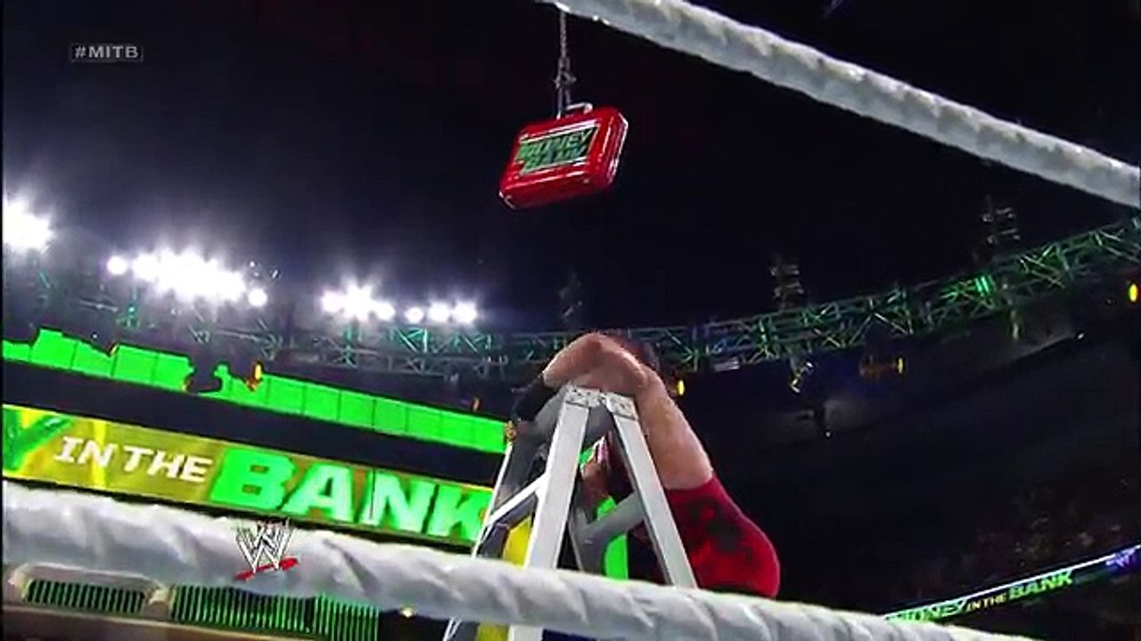 Randy Orton wins WWE Money in the Bank Ladder Match- WWE Money in the Bank 2013