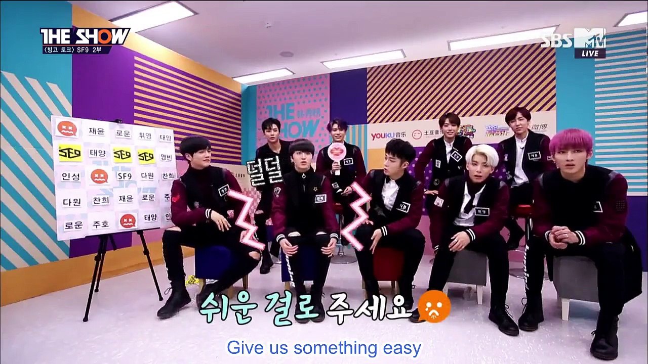 [ENG SUB] SF9 'Bingo Talk' MTV The Show Part 2