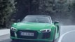 VÍDEO: Curvas y un Audi R8 Spyder V10 Plus en verde, ¿qué más?