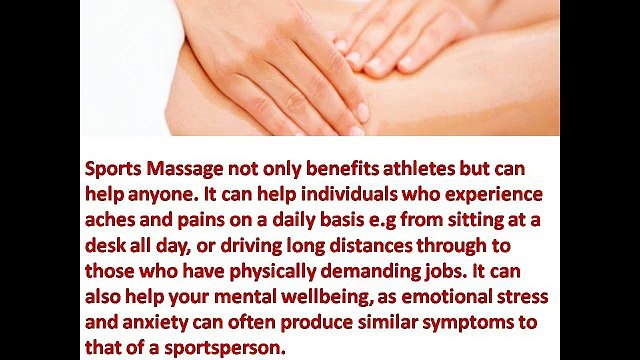 Sport massage jobs