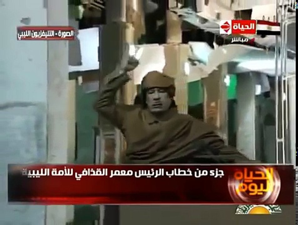 معمر القذافي تنبا بما يحصل لقطر مع دول الخليج شاهد ماذا قال