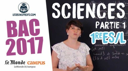 Bac ES/L 2017 : corrigé des sciences (Partie 1 - Représentation visuelle