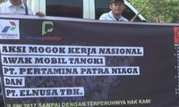 Demo Sopir dan Kernet Pertamina Tuntut Beberapa Hak