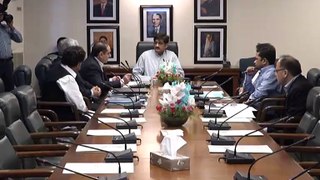 Sindh Chief Minister Syed Murad Ali Shah presides over a meeting regarding RBOD-II Judicial Commission on Water