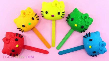 Play Doh Hello Kitty Lollipops Finger Family Song Nursery Rhymes Learn Colors-0LpGf_dy