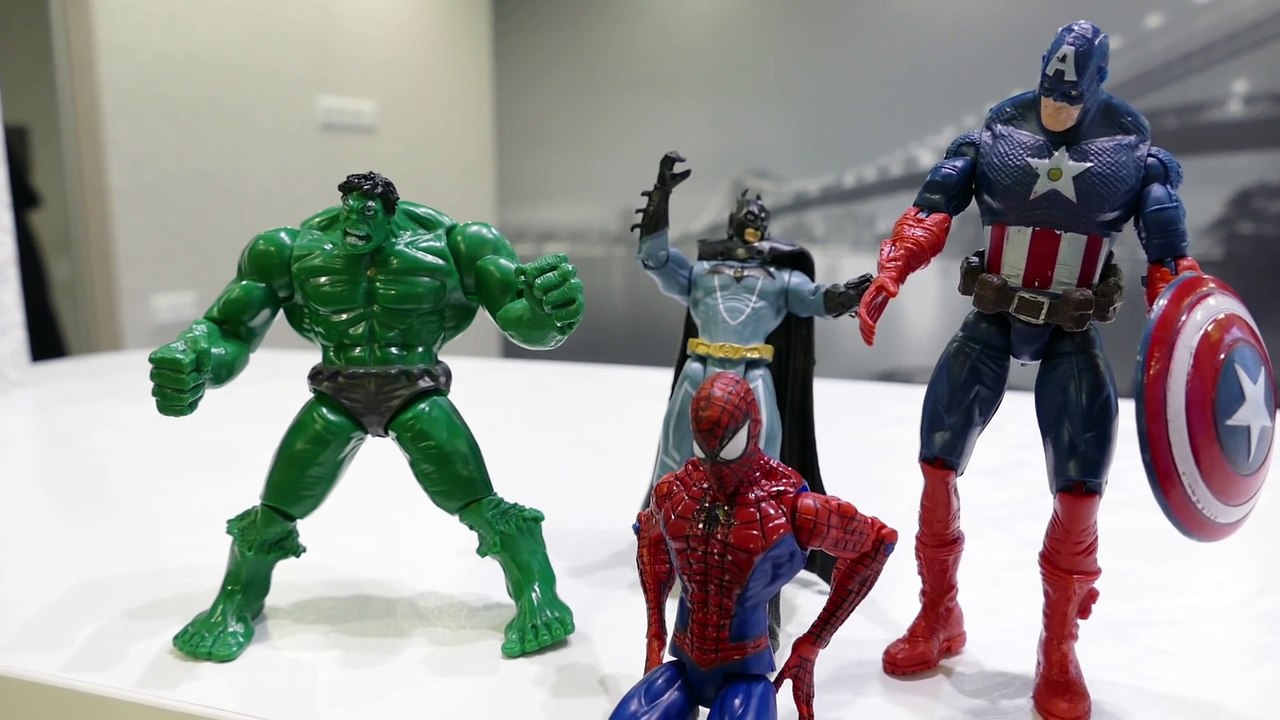 Marvel Superheroes Toys for Kids Video with real Deadpool and Joker! Fun Superheroes IRL video!