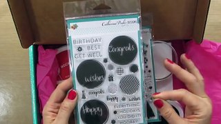Stencil Embossing with White Embossing Powde