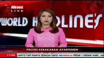 Protes Kebakaran Apartemen