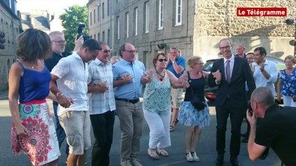 Législatives 2017. Guingamp : Y. Kerlogot (LREM, élu) : au son du biniou !