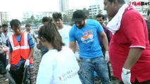 Pooja Bhatt and Jacky Bhagnani clean the Chimbai beach; Watch video | FilmiBeat