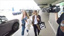 126.Kate Mara Gives A Thumbs Up At LAX When Asked About Saving 60 Chimps With Sister Rooney