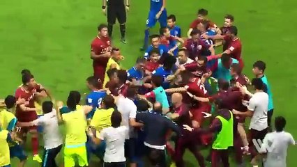 Oscar à l'origine d'une bagarre générale dans le championnat chinois