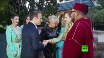 قناة روسيا تبث أجواء ماكرون وزوجته يتناولان الإفطار مع العاهل المغربي (1)