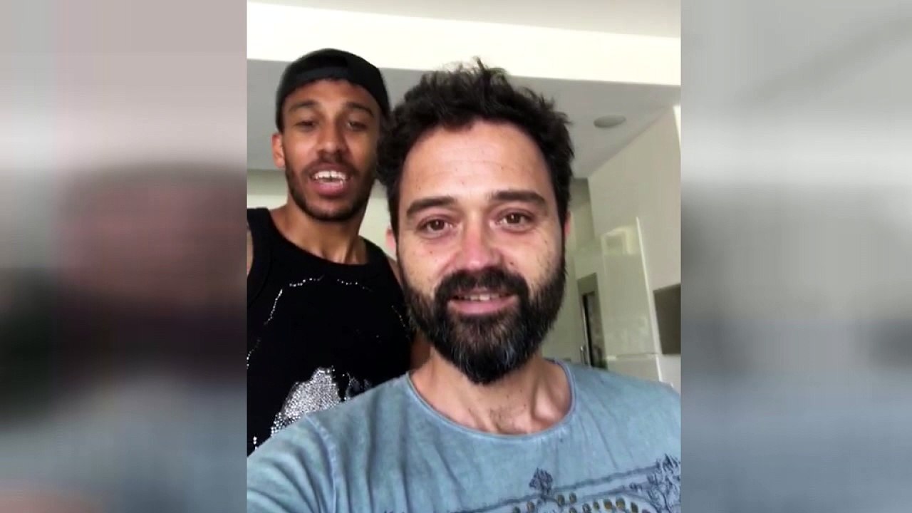 Aubameyang'dan Türkiye'ye selam...