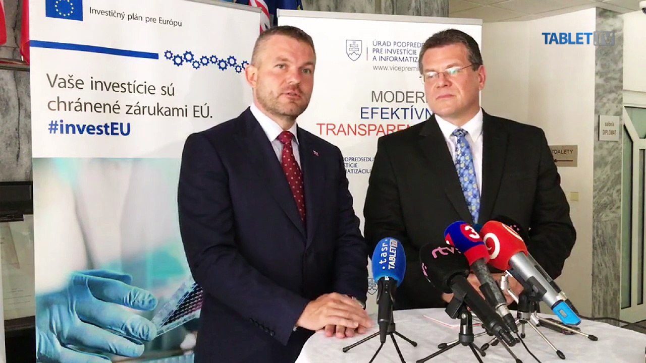 ZÁZNAM: Brífing Petra Pellegriniho a Maroša Šefčoviča