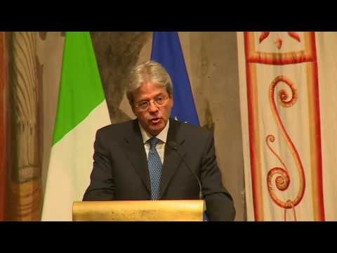 Roma - Intervento di Gentiloni al convegno La Cina e l'Europa (15.06.17)