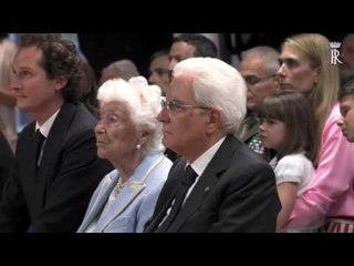 Torino - Mattarella all'inaugurazione della Fondazione Giovanni Agnelli (15.06.17)