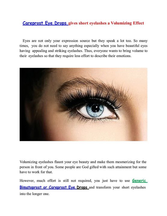 Buy Careprost Eye Drops Online from GenericEPharmacy at Cheap Price