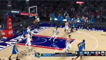 NBA 2K17 Stephen Curry & Kevin Durant Highlights at 76ers 2017.02.27