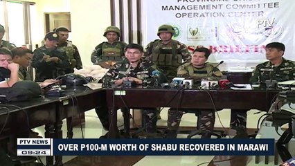 Over P100-M worth of shabu recovered in Marawi