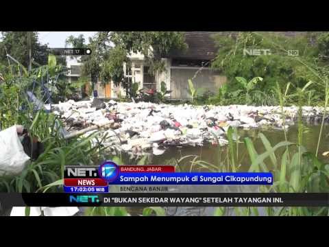 Sampah menyumbat aliran sungai Ciliwung - NET17