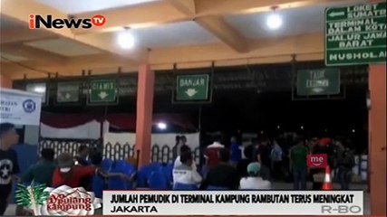 Jumlah Pemudik Di Terminal Kampung Rambutan Terus Meningkat