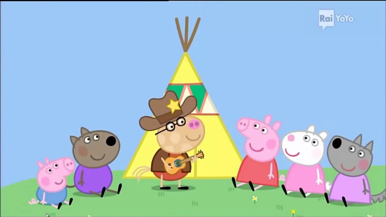 peppa pig Italiano Pedro il cowboy
