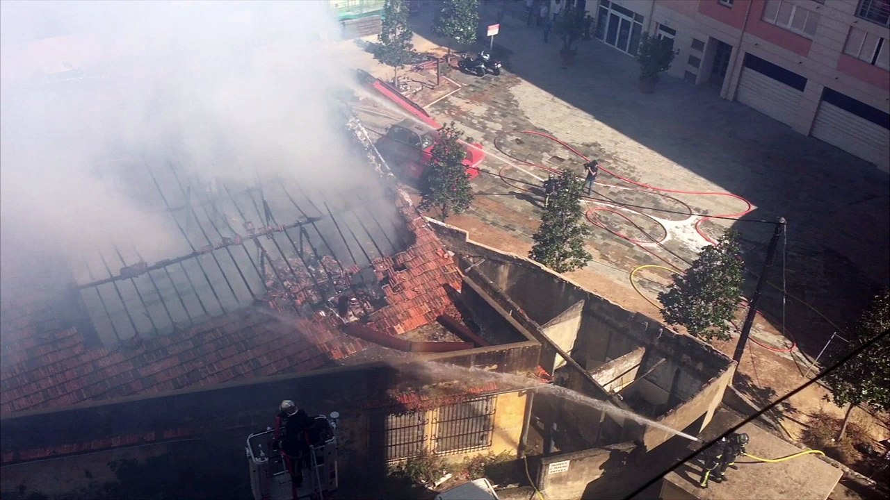 Ajaccio : incendie dans une battisse à l'abandon