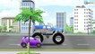 The Tow Truck w Police Car - Cars & Trucks Cartoon Kids Animation Chi Chi Puh - Cars Cartoons