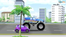 The Tow Truck w Police Car - Cars & Trucks Cartoon Kids Animation Chi Chi Puh - Cars Cartoons