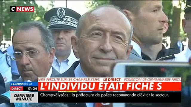 Champs Elysées: Le Ministre de l'Intérieur Gérard Collomb évoque une tentative d'attentat