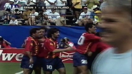اهداف مباراة اسبانيا و سويسرا 3-0 ثمن نهائي كاس العالم 1994