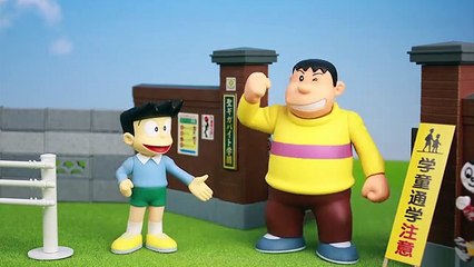 Doraemon Nobita and Shizuka (Noby and Sue) rain day stop motion animation ????? A