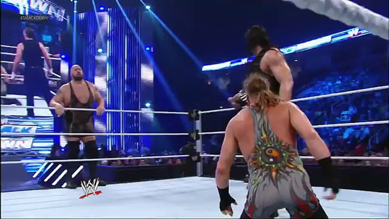 Mark Henry & Big Show & Rob Van Dam vs The Shield WWE Smackdown August 16th 2013