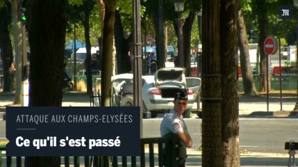 Attaque aux Champs-Elysées : une voiture percute un fourgon de la gendarmerie
