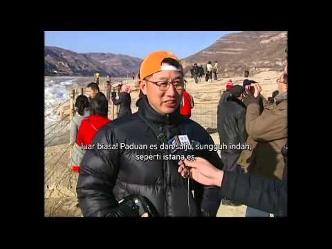 Wisata air terjun Hu-kou di Sungai Kuning Cina - NET5